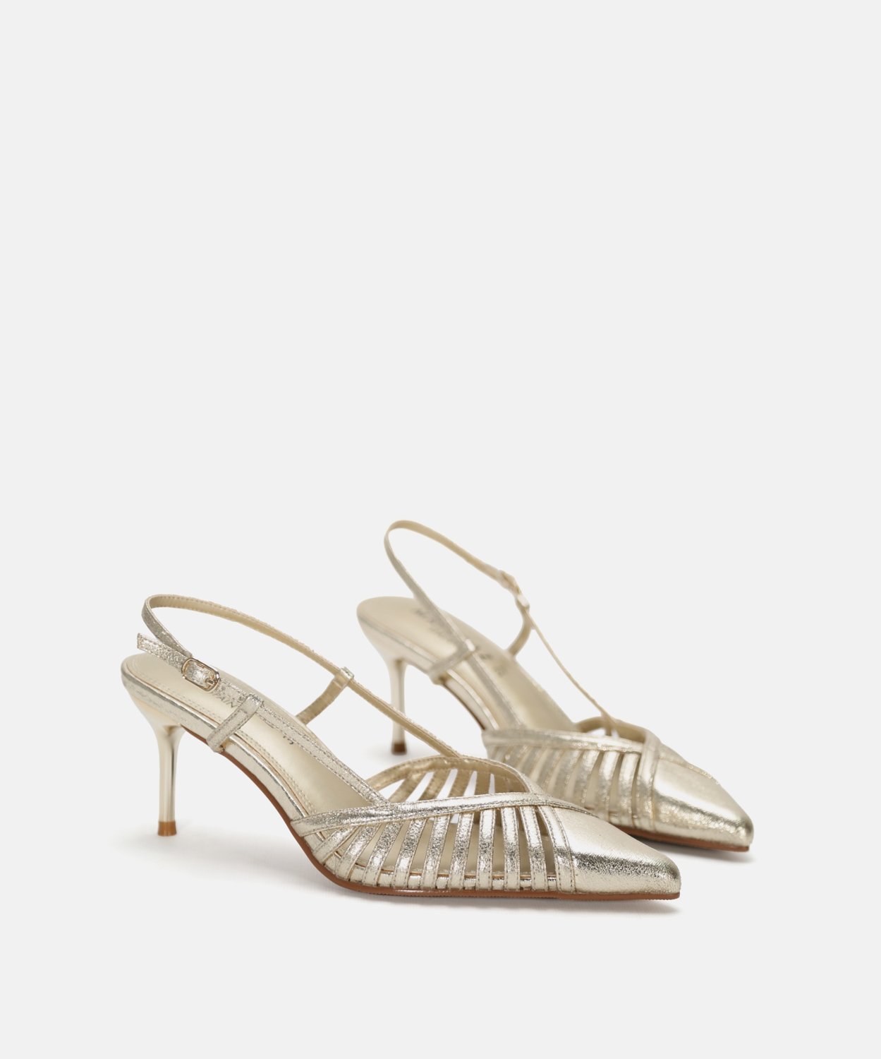 Zapato tac&oacute;n fino tiras image number null